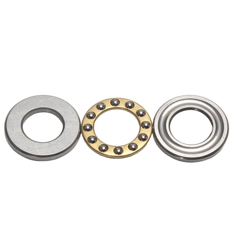 STYUI (10Pcs) F12-23M Miniature Thrust Ball Bearings 12mm x 23mm x 7.5mm Miniature Plane Thrust Bearings Chrome Steel One Way - Image 2